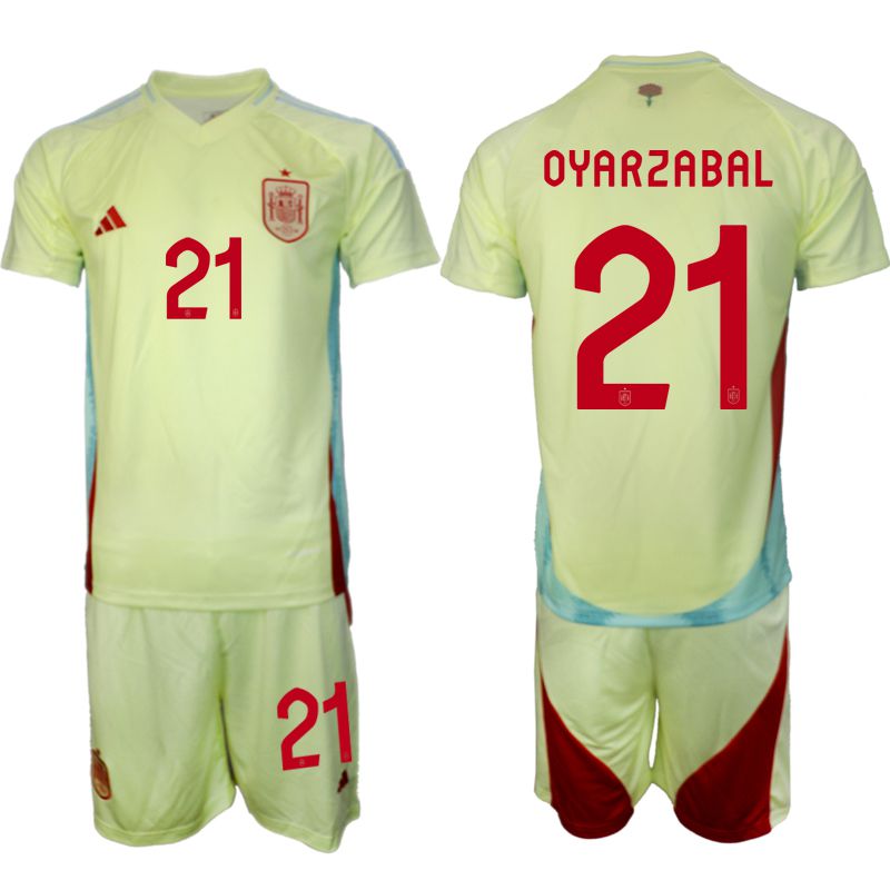 Men 2024-2025 Season Spain away green #21 Soccer Jersey->spain jersey->Soccer Country Jersey